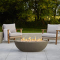Riverside Oval Propane Fire Bowl In Glacier Gray 48.25 X 28.25 X 15.25