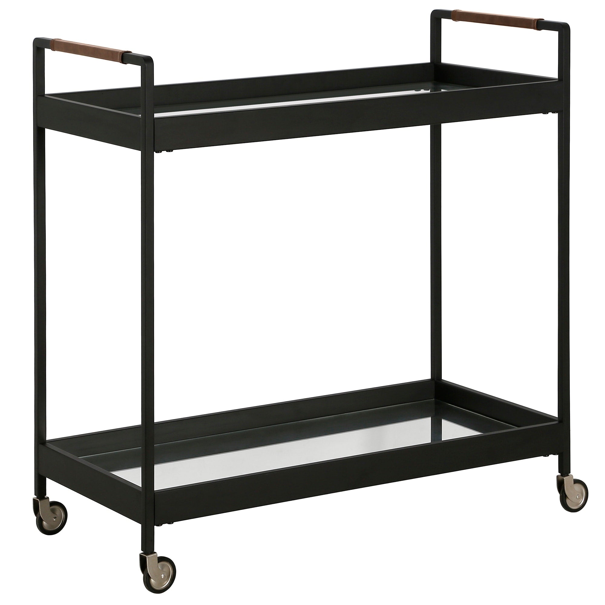 Riyo 33 Wide Rectangular Bar Cart 33 Wide