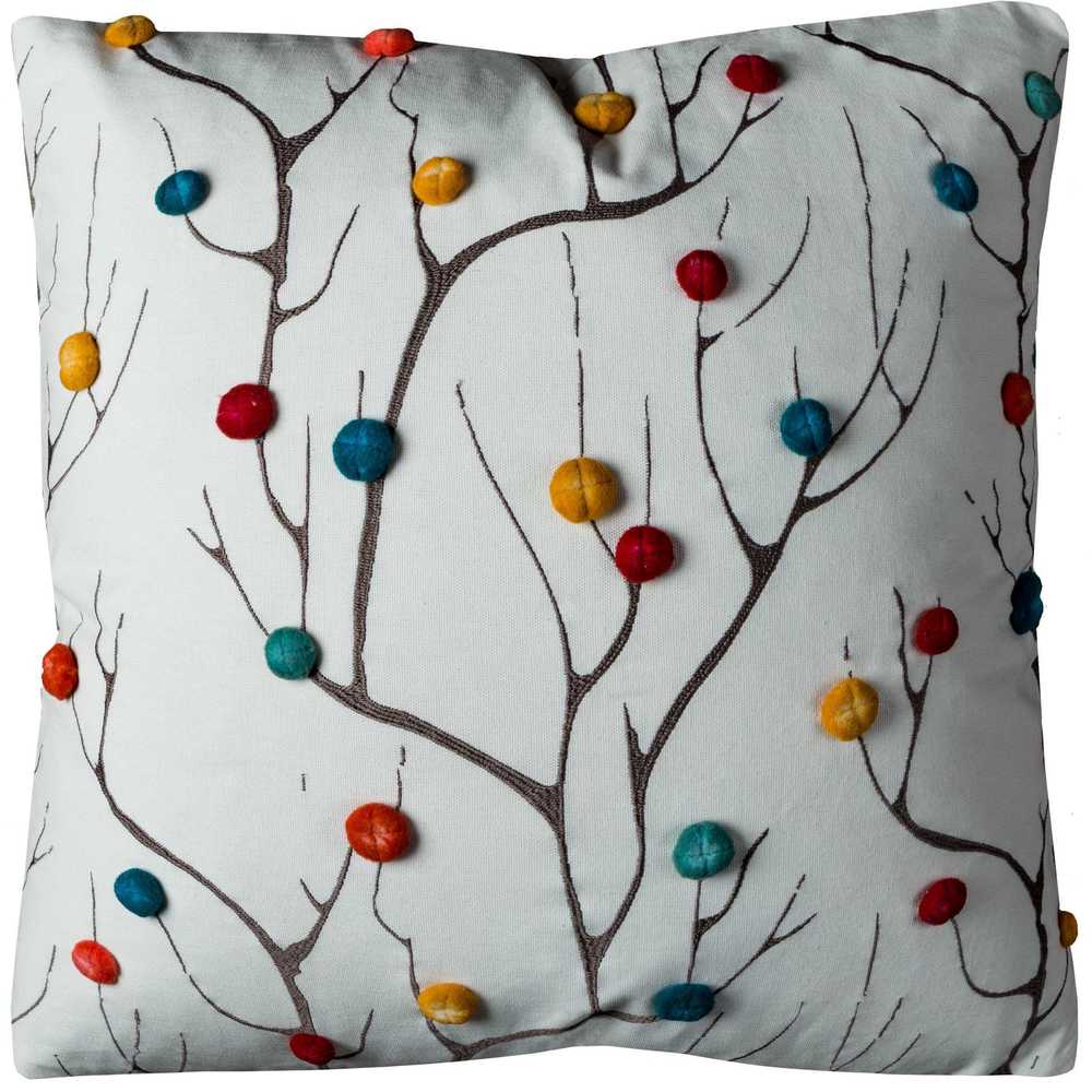 Rizzy Home Abstract Dementional Tree Cotton 20 Inch X 20 Inch Decorative Filled Throw Pillow