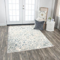 Rizzy Home Chelsea Vine Scroll Ceam Gray Area Rug 710 X 910 710 X 910
