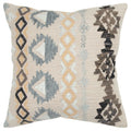 Rizzy Home Geometric Natural Decorative Down Filler Pillow 20 X20