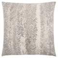 Rizzy Home Vertical Stripe 20 X 20 Transitional Polyester Filled Pillow Ivory Silver
