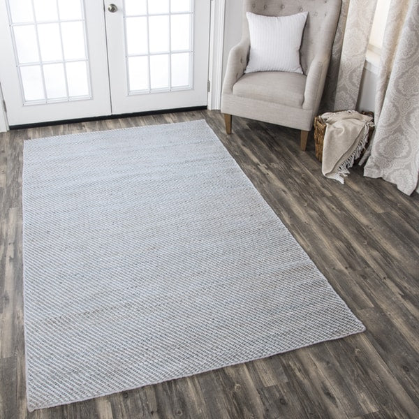 Rizzy Home Hand Woven Ellington Natural Jute Wool Rug 3 X 5 3 X 5