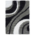 Rizzy Home Kempton Swirls Collection Hand Tufted Polyester Rug 6 X 9