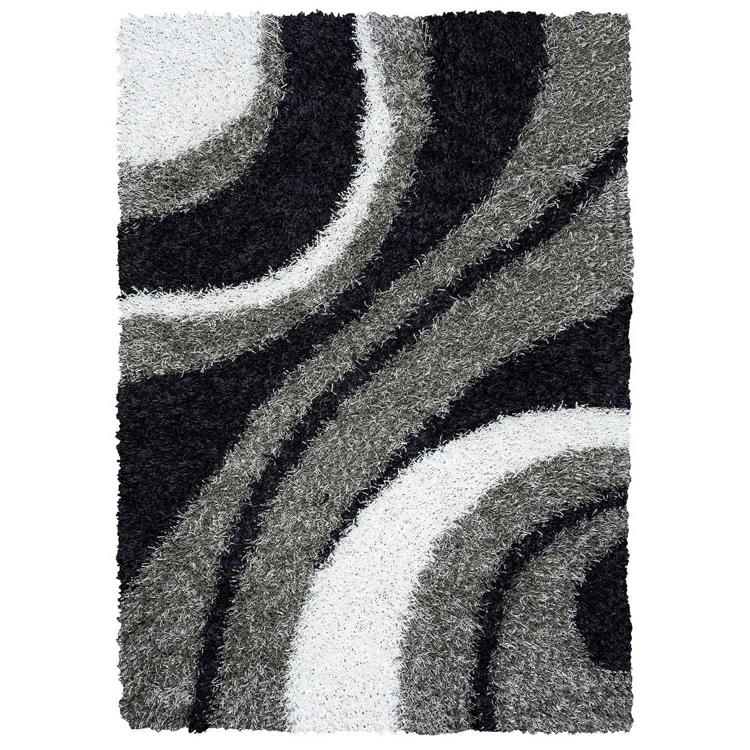Rizzy Home Kempton Swirls Collection Hand Tufted Polyester Rug 6 X 9