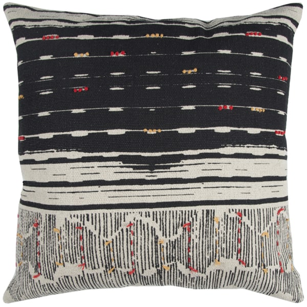 Rizzy Home Striped Cotton 22 Inch Throw Pillow