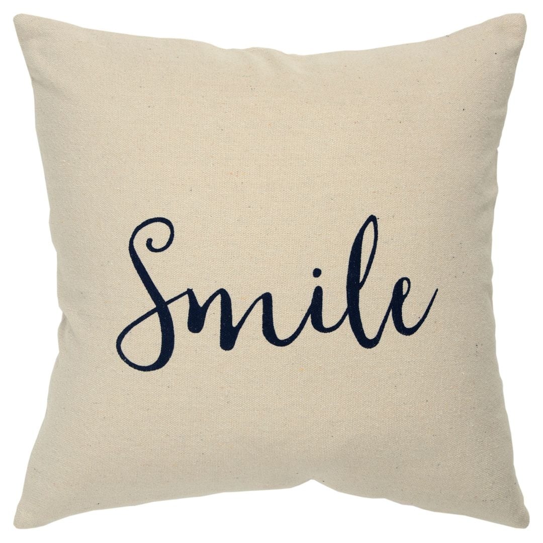 Rizzy Home Natural Quote 20 X20 Filled Pillow