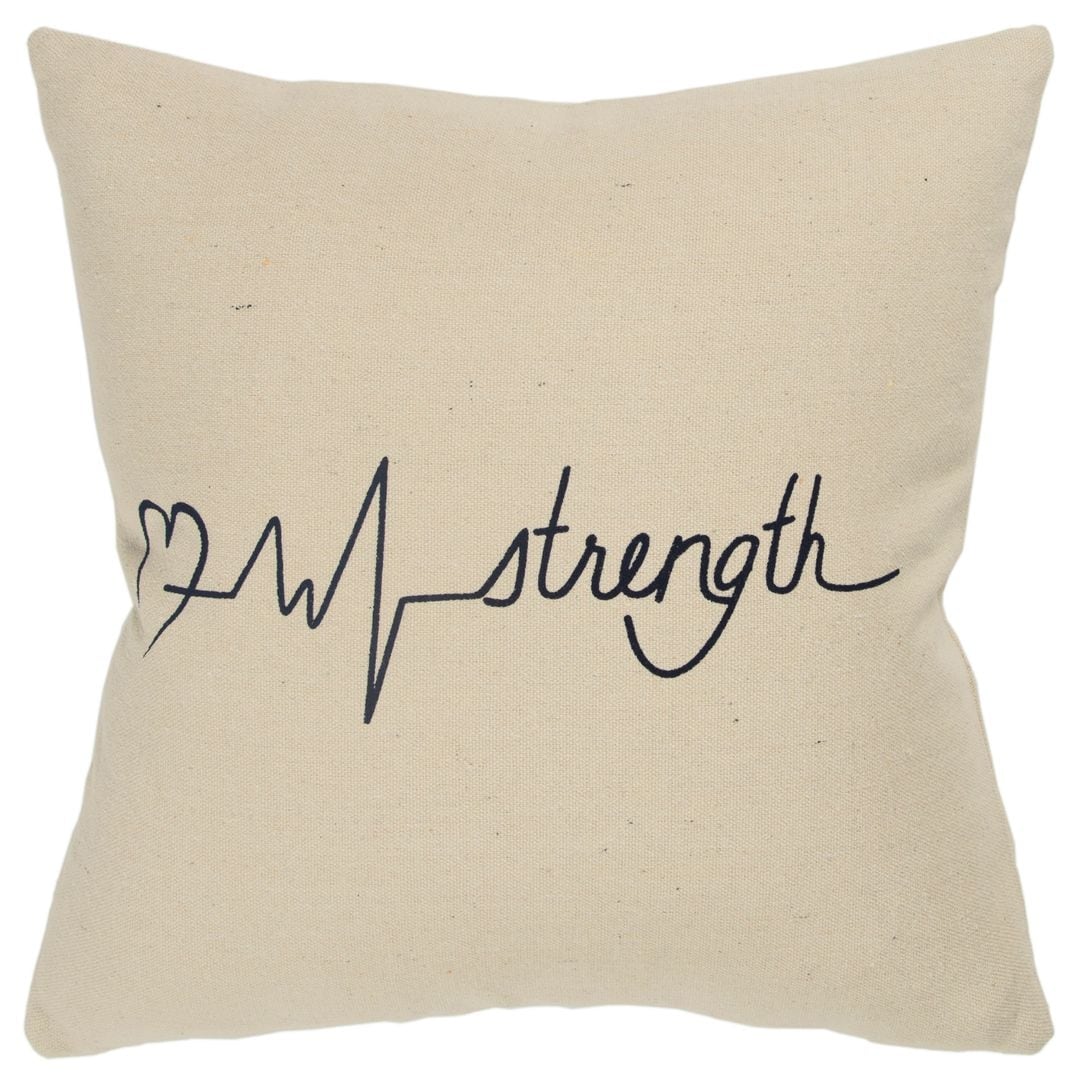 Rizzy Home Natural Quote 20 X20 Filled Pillow