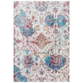 Rizzy Home Princeton Vine Diamond Cream Blue Area Rug 76 X 95 76 X 95