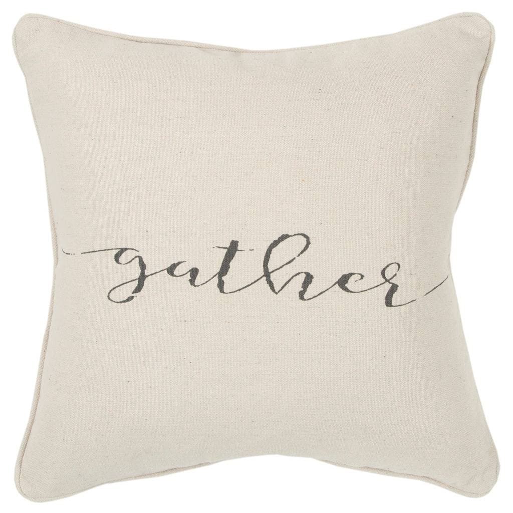 Rizzy Home Sentiment Natural Decorative Poly Filled Pillow 20 X20