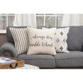 Rizzy Home Sentiment Natural Decorative Poly Filled Pillow 20 X20
