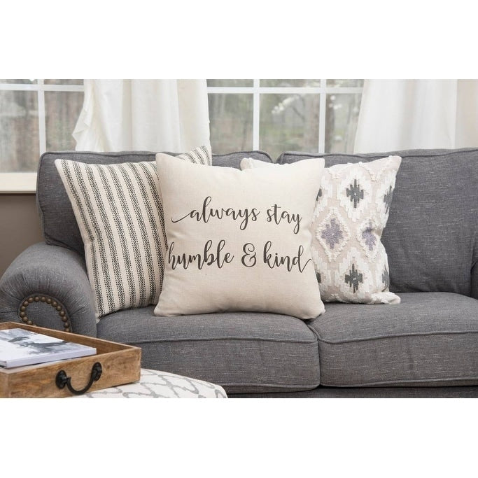 Rizzy Home Sentiment Natural Decorative Poly Filled Pillow 20 X20