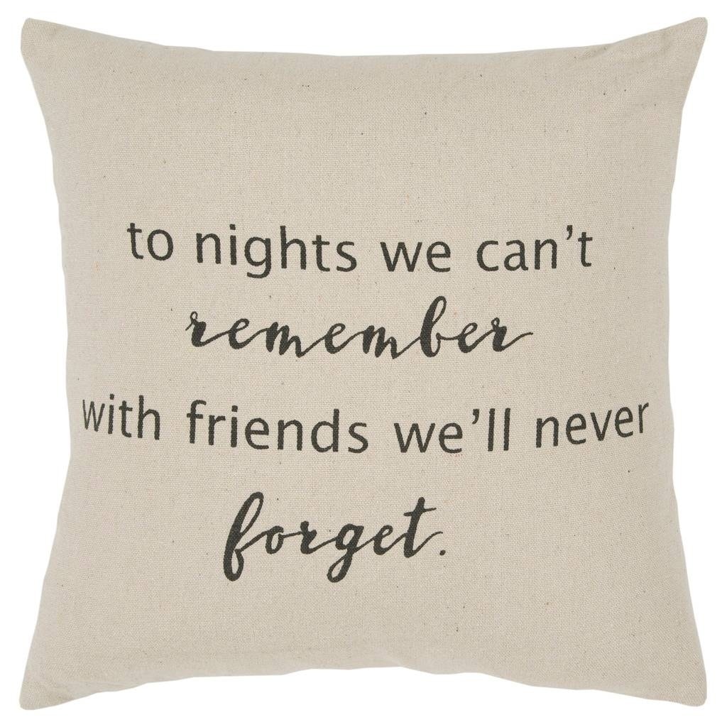 Rizzy Home Sentiment Natural Decorative Poly Filled Pillow 20 X20