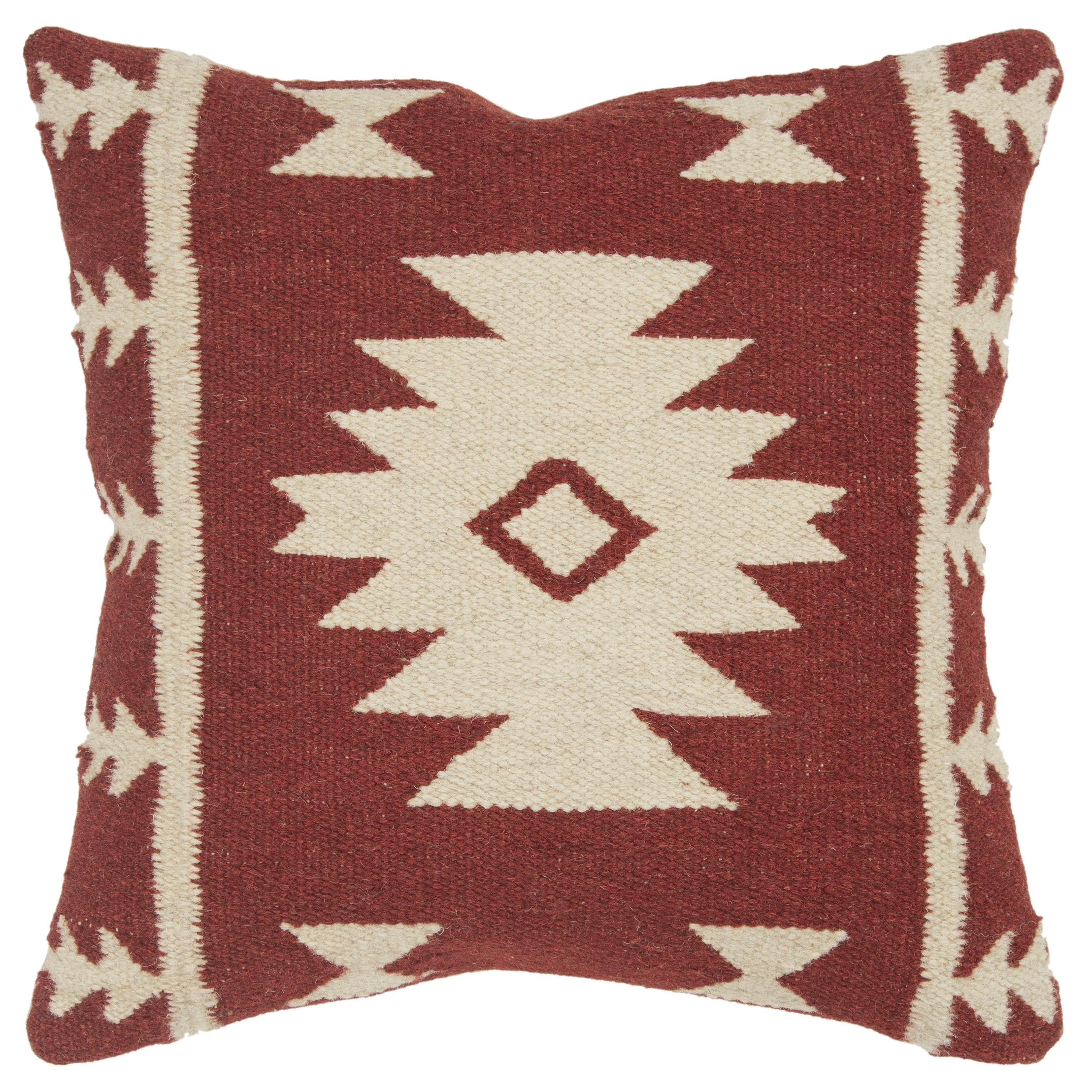 Rizzy Home Woven Southwest Patterned Decorative Throw Pillow