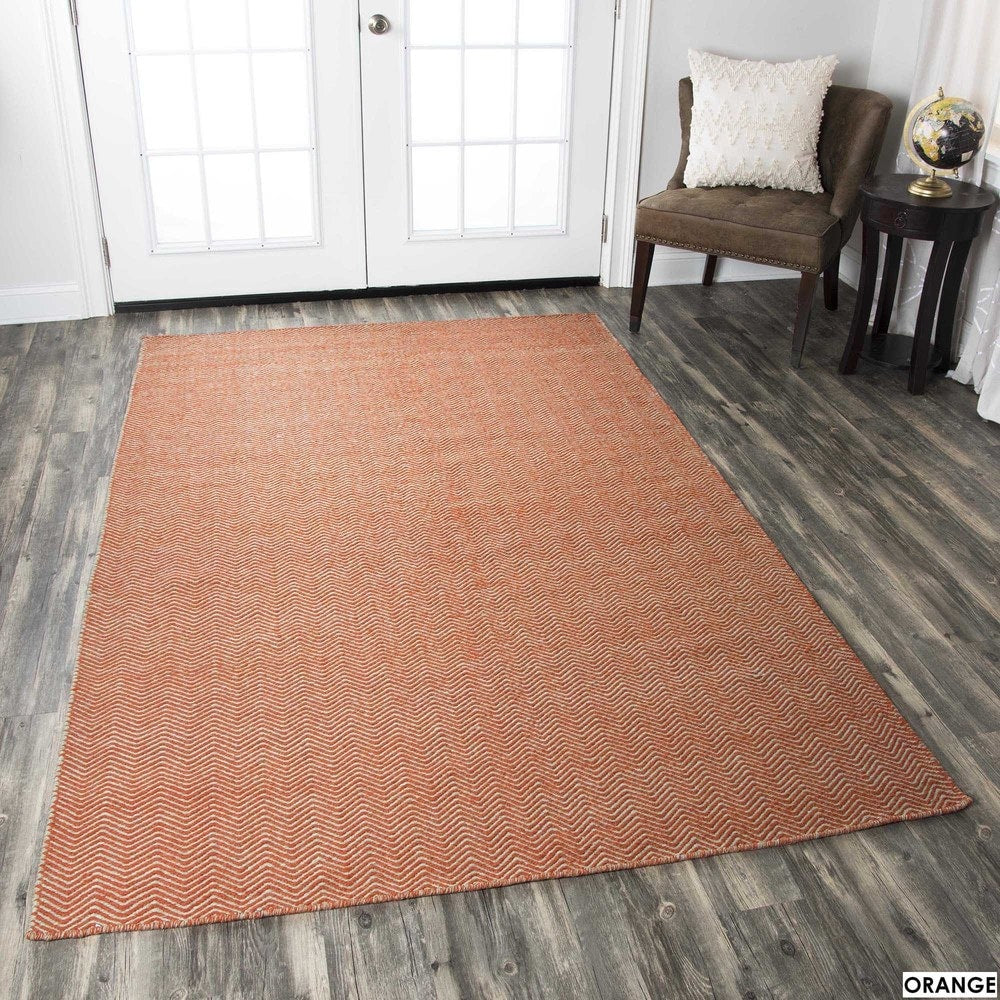 Rizzy Home Twist Hand Woven Wool Accent Rug 9 X 12