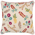 Rizzy Home Yellow Pink Blue Green Floral 20 X20 Filled Pillow