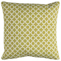 Rizzy Home Indoor Outdoor Green Geometric Polyester Square Decorative Throw Pillow