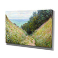 Claude Monet Road At La Cavee Reproduction Giclee Canvas Print