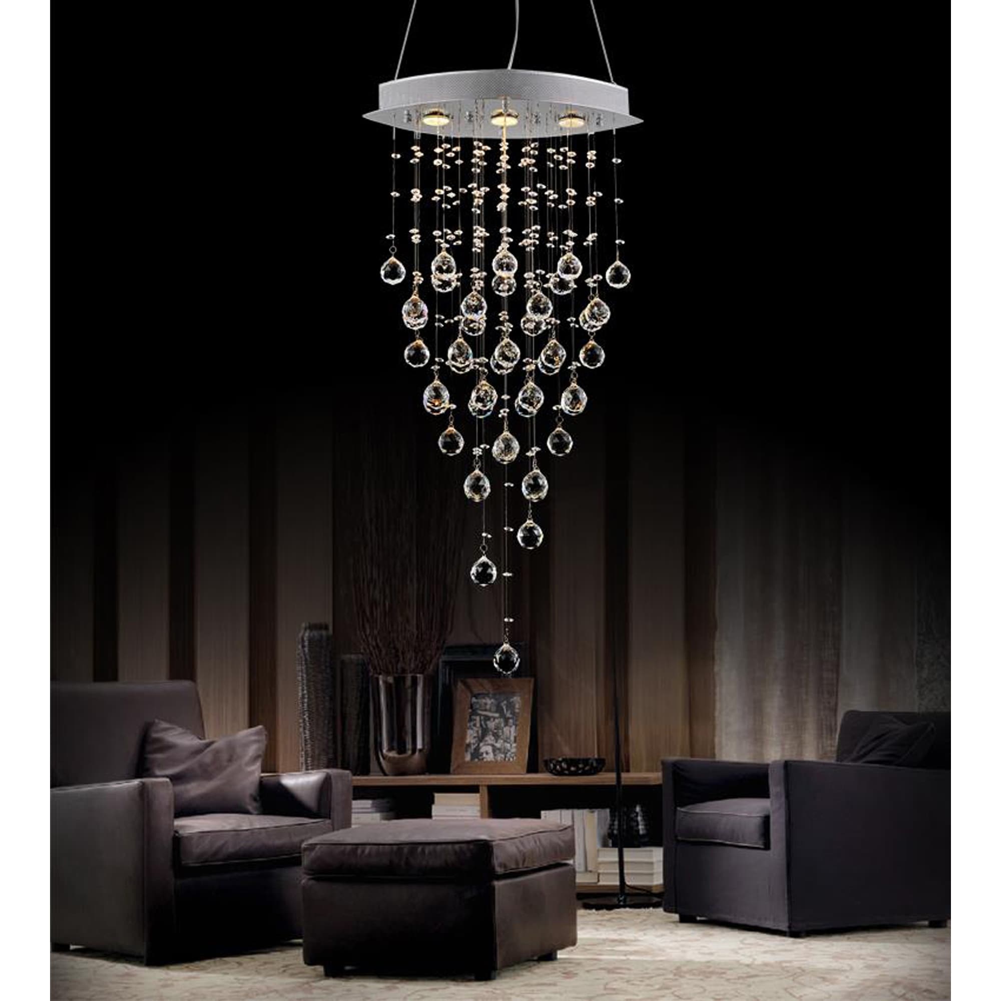 Silver Orchid Cook 3 Light Chandelier With Chrome Finish