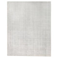 Robin Embossed Handloomed Bamboo Silk Wool White Area Rug