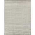 Robin Stripe Handloomed Bamboo Silk Wool Taupe Area Rug 2 X 3