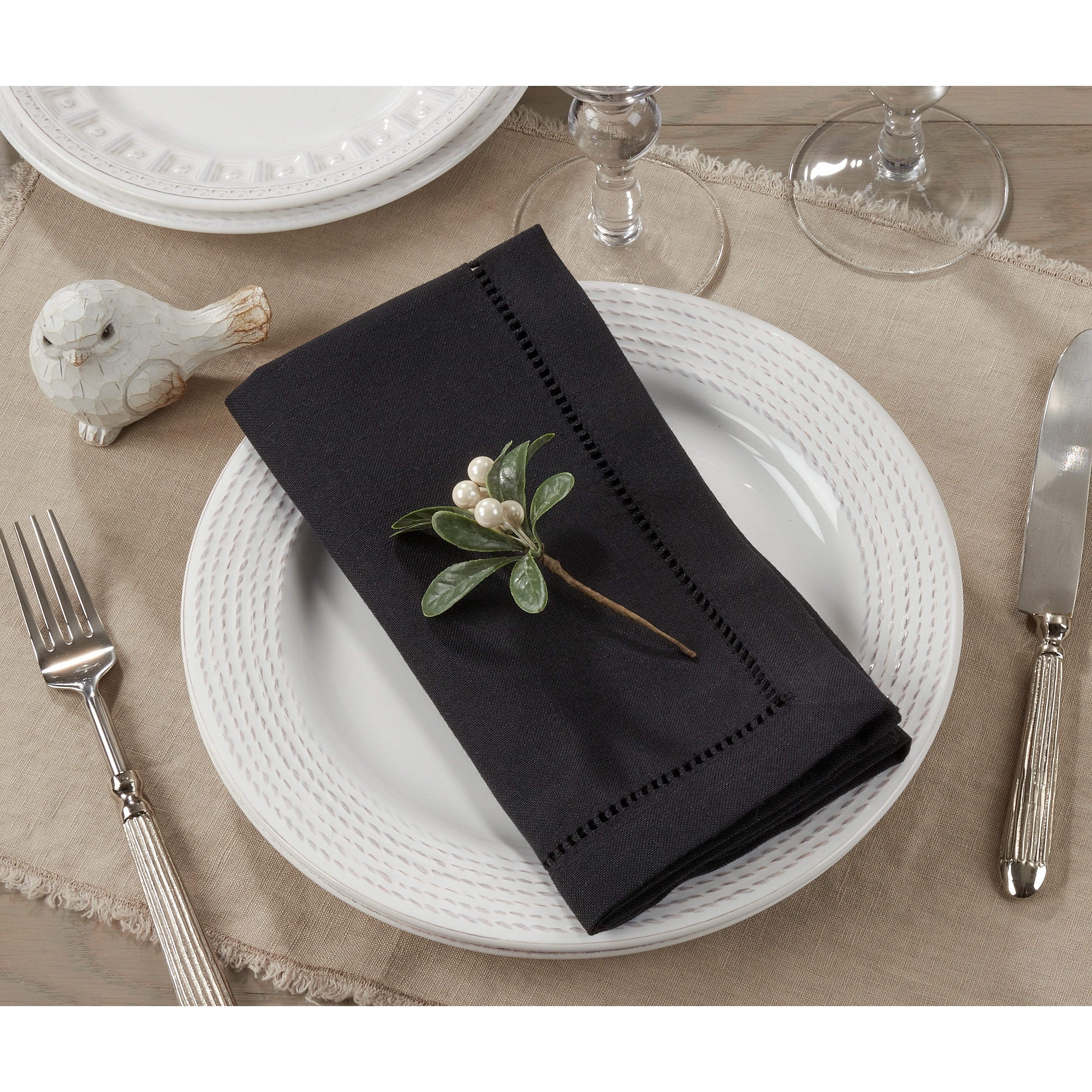 Rochester Collection Hemstitched Napkin Set Of 4