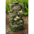 Rock Multi Level Fountain With Led
