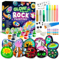 Rock Painting Kit Glow In The Dark Kids Craft Paint Kit For Ages 6 12 Multicolor