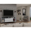 Rockefeller 62.99 Tv Stand With Metal Legs And 2 Drawers By Manhattan Comfort