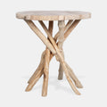 Roell Solid Teak Wood Branch Base Accent Table By East At Main