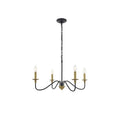 Rohan 4 Light Matte Black Pendant