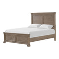 Roi Queen Bed Shutter Headboard And Footboard Weathered Gray Wood