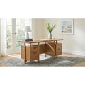Roldan 69 Inch 4 Drawer Computer Desk With File Drawer Light Ash