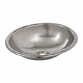 Rolled Classic Antique Copper Drop In Oval Bathroom Sink