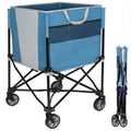 Rolling Ball Storage Cart With Wheels Collapsible Garage Sports Equipment Organizer For Toy Storage Multi Sport Family Gym