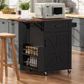 Rolling Kitchen Island With Drop Leaf Adjustable Shelf Mobile Kitchen Cart With Foldable Drop Leaf