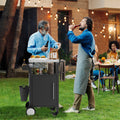 Rolling Outdoor Bbq Grill Cart With Storage
