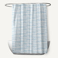 Rolling Waves Geometric Print Shower Curtain