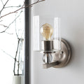Rollins Traditional Glass 1 Light Wall Sconce 9.625 H X 6.125 W X 6.125 D