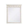 Roman 32 Antique White Mirror