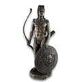 Roman Greek God Apollo With Shield And Bow Bronzed Statue