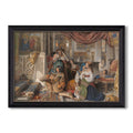 Roman Pilgrims 1854 John Frederick Lewis Custom Framed Canvas