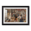 Roman Pilgrims 1854 John Frederick Lewis Custom Framed Print