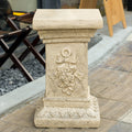Roomfitters 19 Inch Classical Column Plant Stand Square Pedestal Flower Pot Holder For Outdoor Garden Indoor Patio Sand
