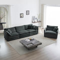 Roomfitters 2 Piece Modular Sofa Set 3 Seater Deep Seat Couch Accent Armchair