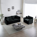 Roomfitters 2 Piece Modular Sofa Set Chenille Upholstered Loveseat And Accent Chair With Wood Frame