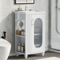 Roomfitters 20 Bathroom Vanity With Sink 1 Door Cabinet With Adjustable Shelf Side Open Shelves Toilet Paper Holder