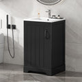 Roomfitters 20 Bathroom Vanity With Sink Soft Close Cabinet With Door Racks Adjustable Shelf