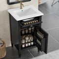 Roomfitters 20 Bathroom Vanity With Sink Solid Wood Legs Tilt Out Drawer Adjustable Shelf
