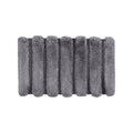 Roomfitters 21X34 High Low Stripe Tufted Bath Rug Grey Shabby Chic Bathroom Carpet Soft Macro Spun Polyester Non Skid Rug
